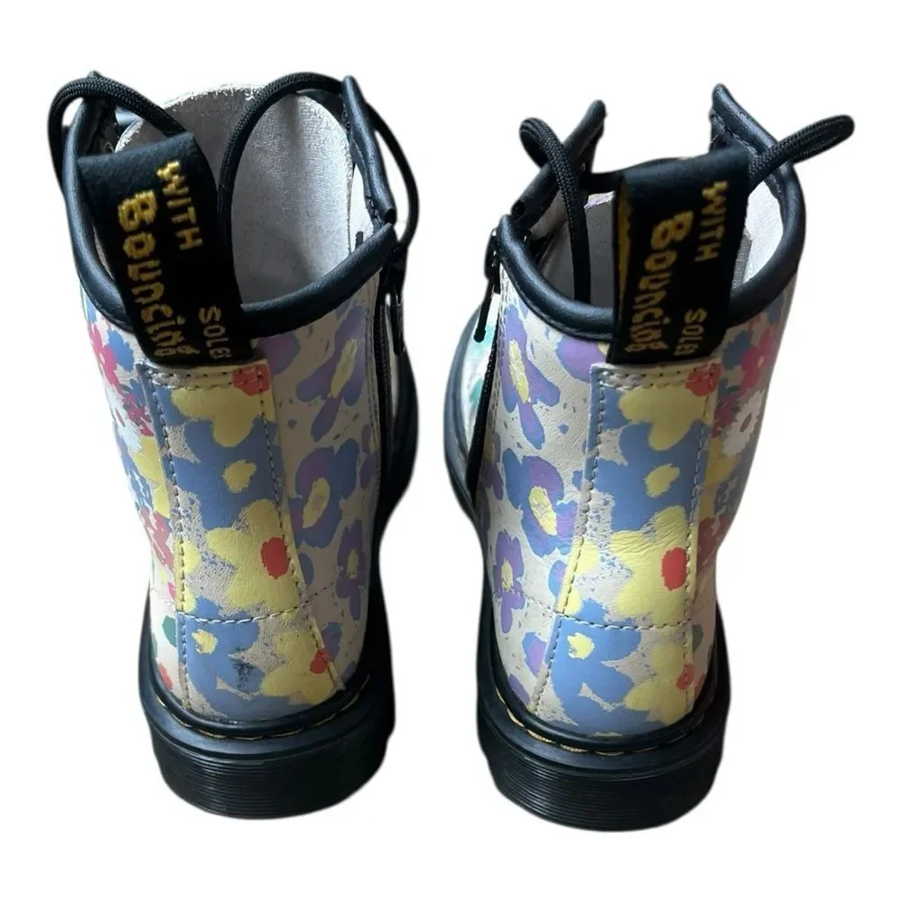 Dr. Martens Multicolor Floral Kids Boots